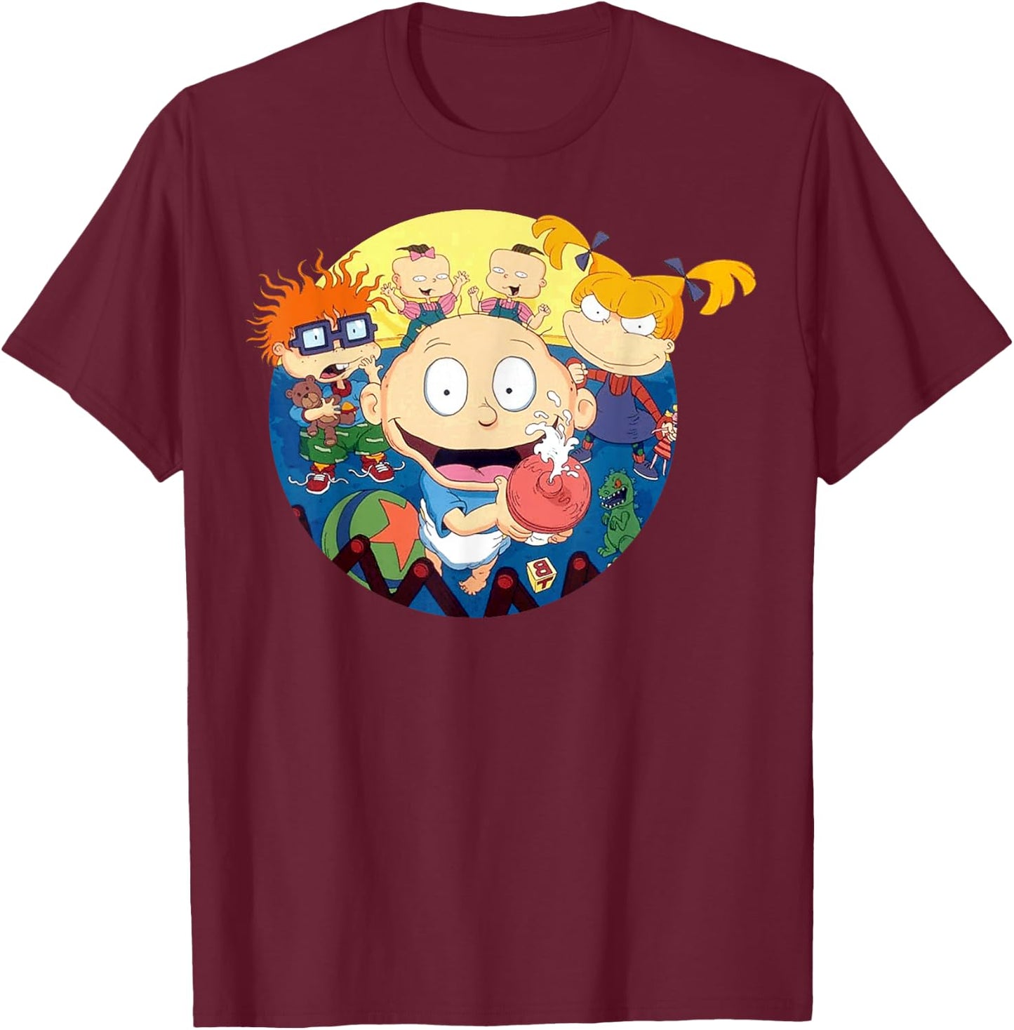 Nickelodeon Rug Rats Show Intro T-Shirt - T-Shirt | Maroon