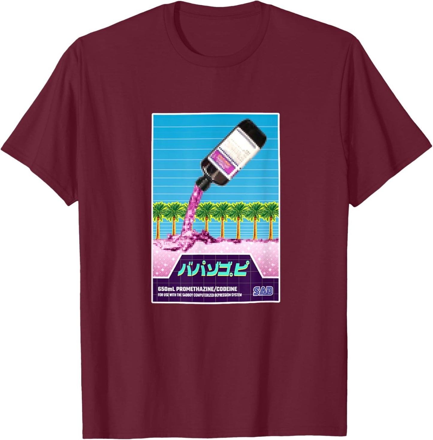 Spring Lean Saboy Codeine Shirt T-Shirt - T-Shirt | Maroon