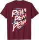Star Wars TIE Fighter Pew Pew Pew Retro Comic Design T-Shirt - T-Shirt | Maroon