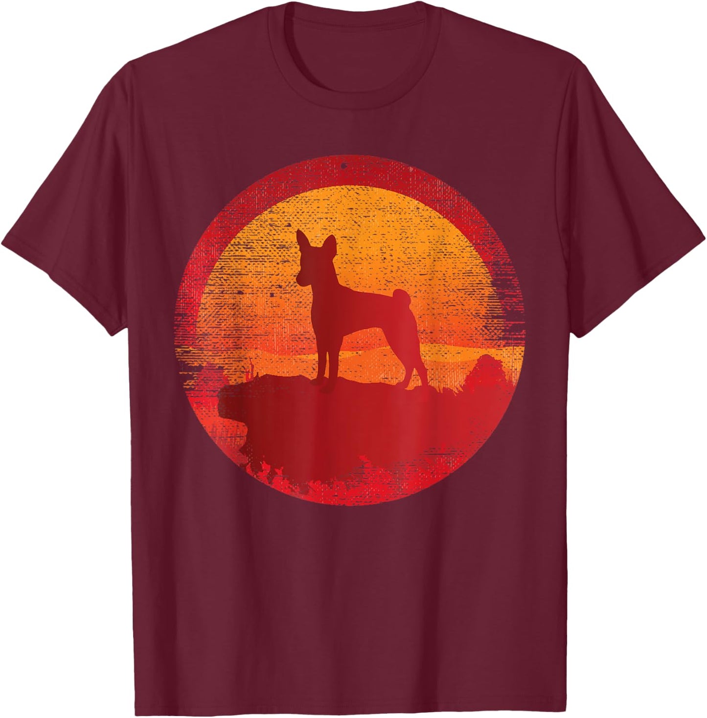 Basenji Dog Breed Men Women Kids T-Shirt - T-Shirt | Maroon