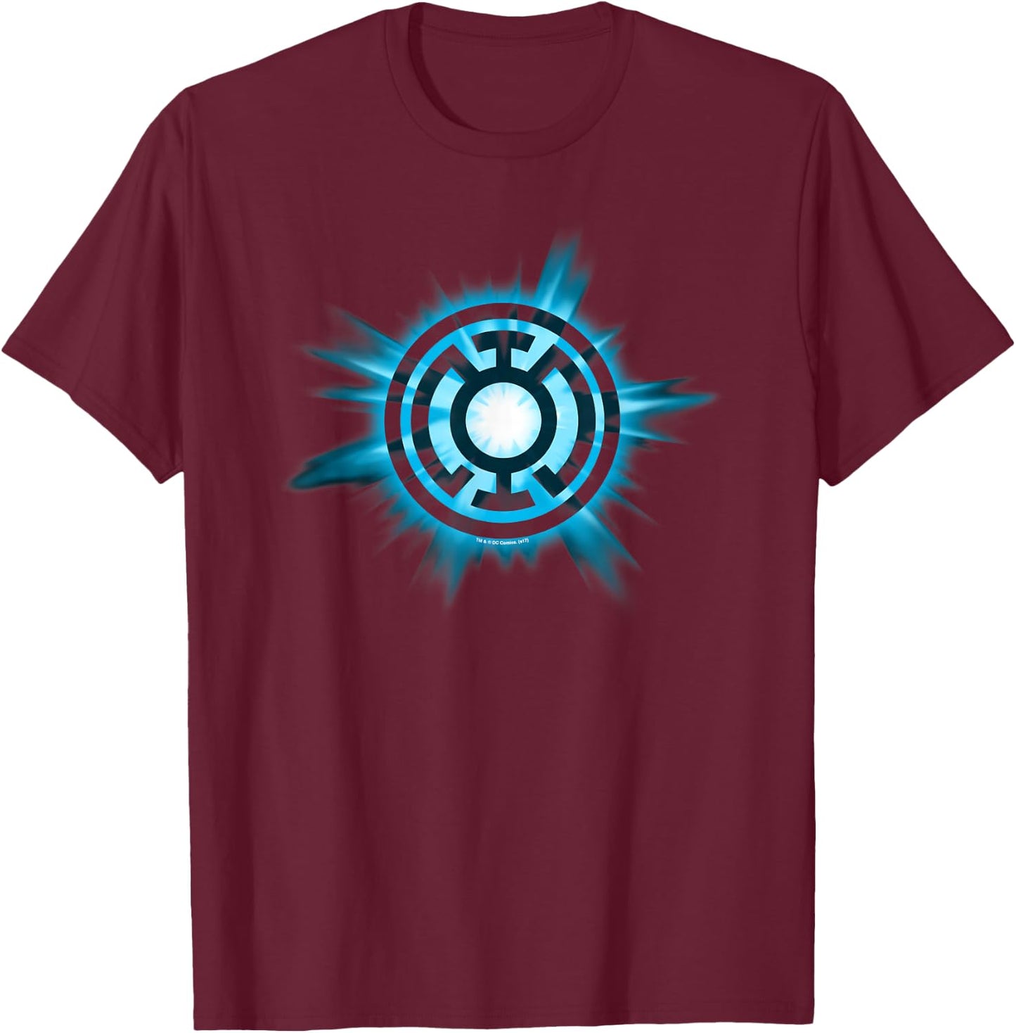 Green Lantern Blue Glow T Shirt T-Shirt - T-Shirt | Maroon