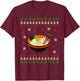 Ugly Christmas Ramen Noodle Anime Kawaii Japanese Ramen Bowl T-Shirt - T-Shirt | Maroon