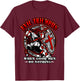 Knight Templar Evil Triumphs When Good Men Do Nothing T-Shirt - T-Shirt | Maroon