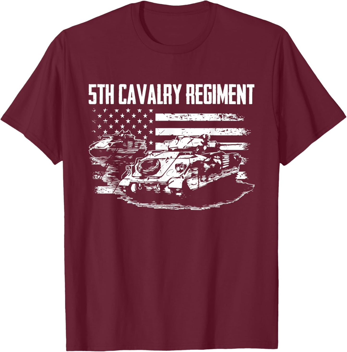 5th Cavalry Regiment T-Shirt - T-Shirt | Maroon