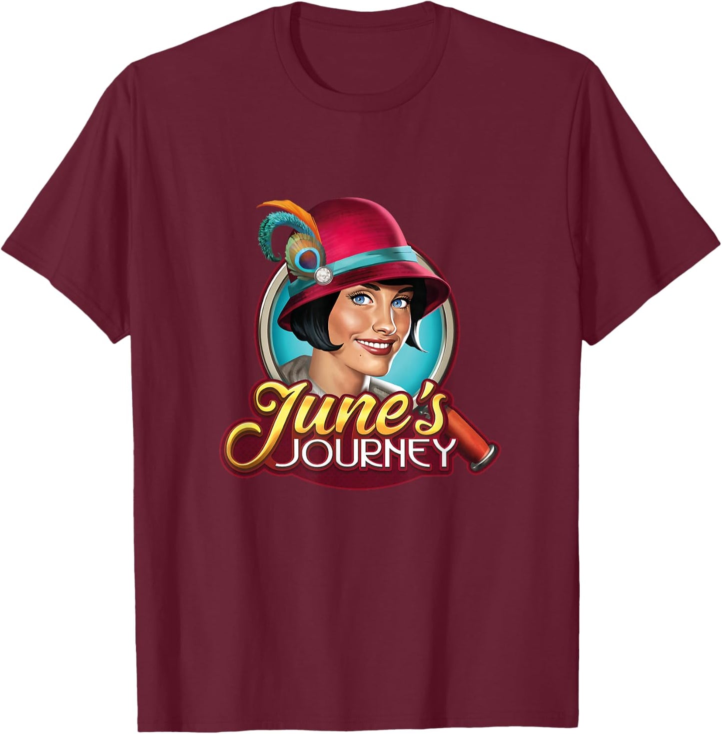 June's Journey 'Color June' T-Shirt - T-Shirt | Maroon