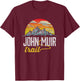 John Muir Trail - Vintage Distressed Shirt T-Shirt - T-Shirt | Maroon