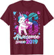 6 Year Old Unicorn Gifts For Girls 6th Birthday Girl Party T-Shirt - T-Shirt | Maroon
