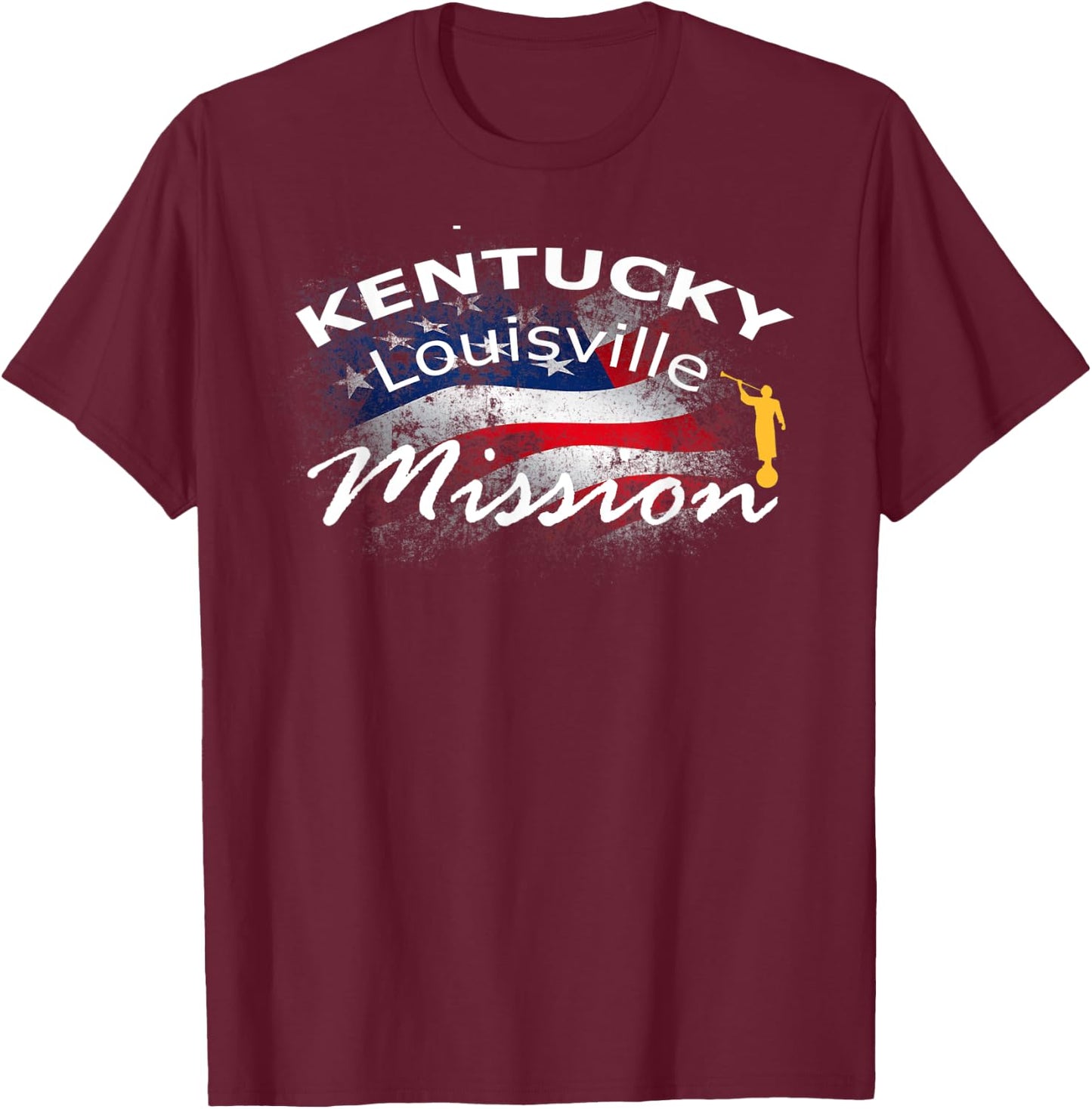 Kentucky Louisville Mormon LDS Mission Missionary Gift T-Shirt - T-Shirt | Maroon