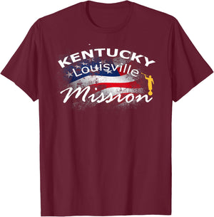 Kentucky Louisville Mormon LDS Mission Missionary Gift T-Shirt - T-Shirt | Maroon