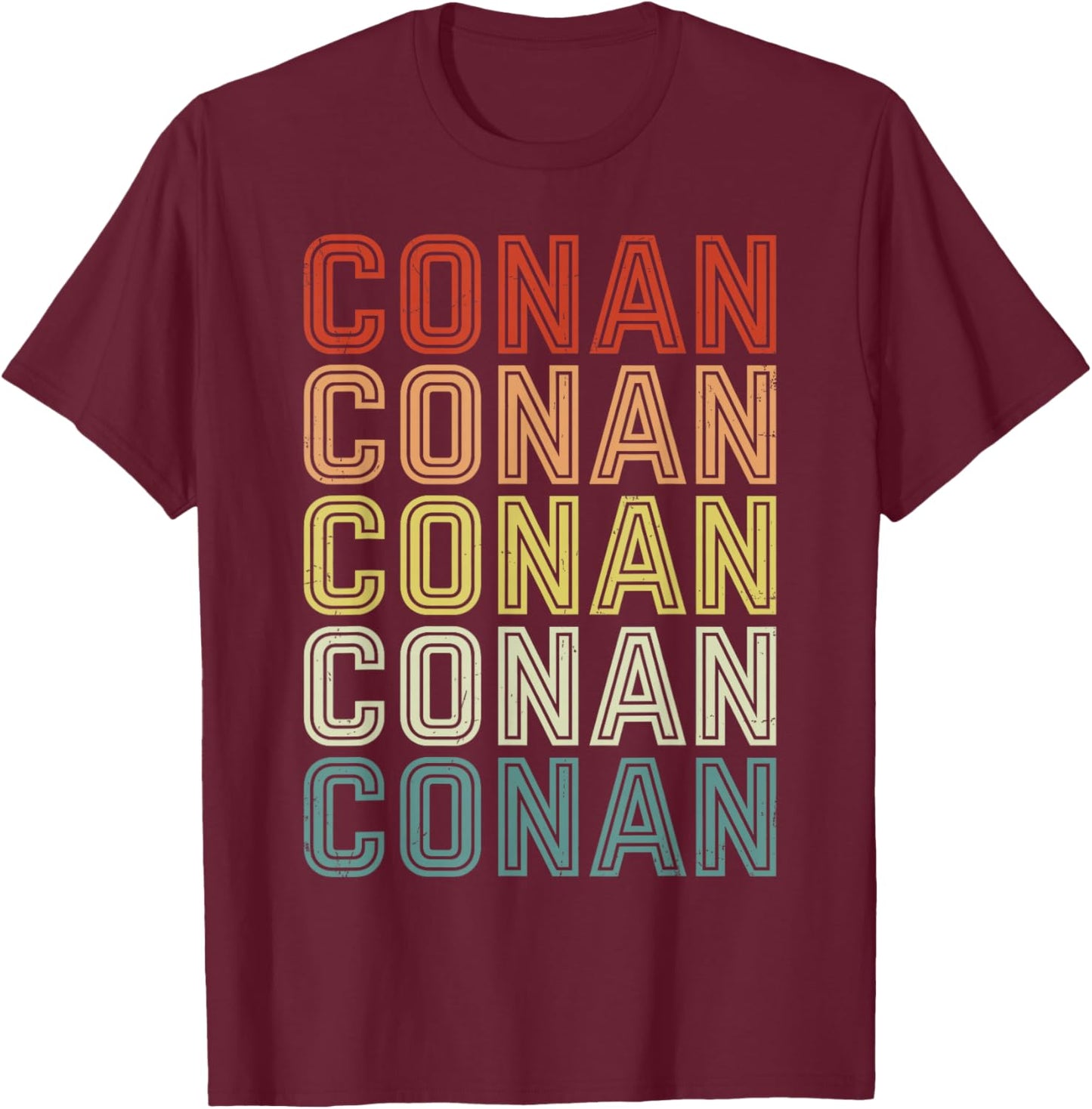 Conan Vintage Design Men Women Kids T-Shirt - T-Shirt | Maroon