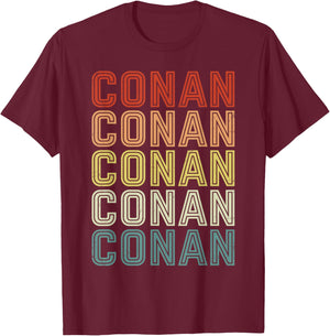 Conan Vintage Design Men Women Kids T-Shirt - T-Shirt | Maroon