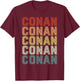 Conan Vintage Design Men Women Kids T-Shirt - T-Shirt | Maroon