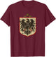 ArtisticFlags German Imperial Eagle Distressed Modern Black Short Sleeve Women's Small T-Shirt - T-Shirt | Maroon