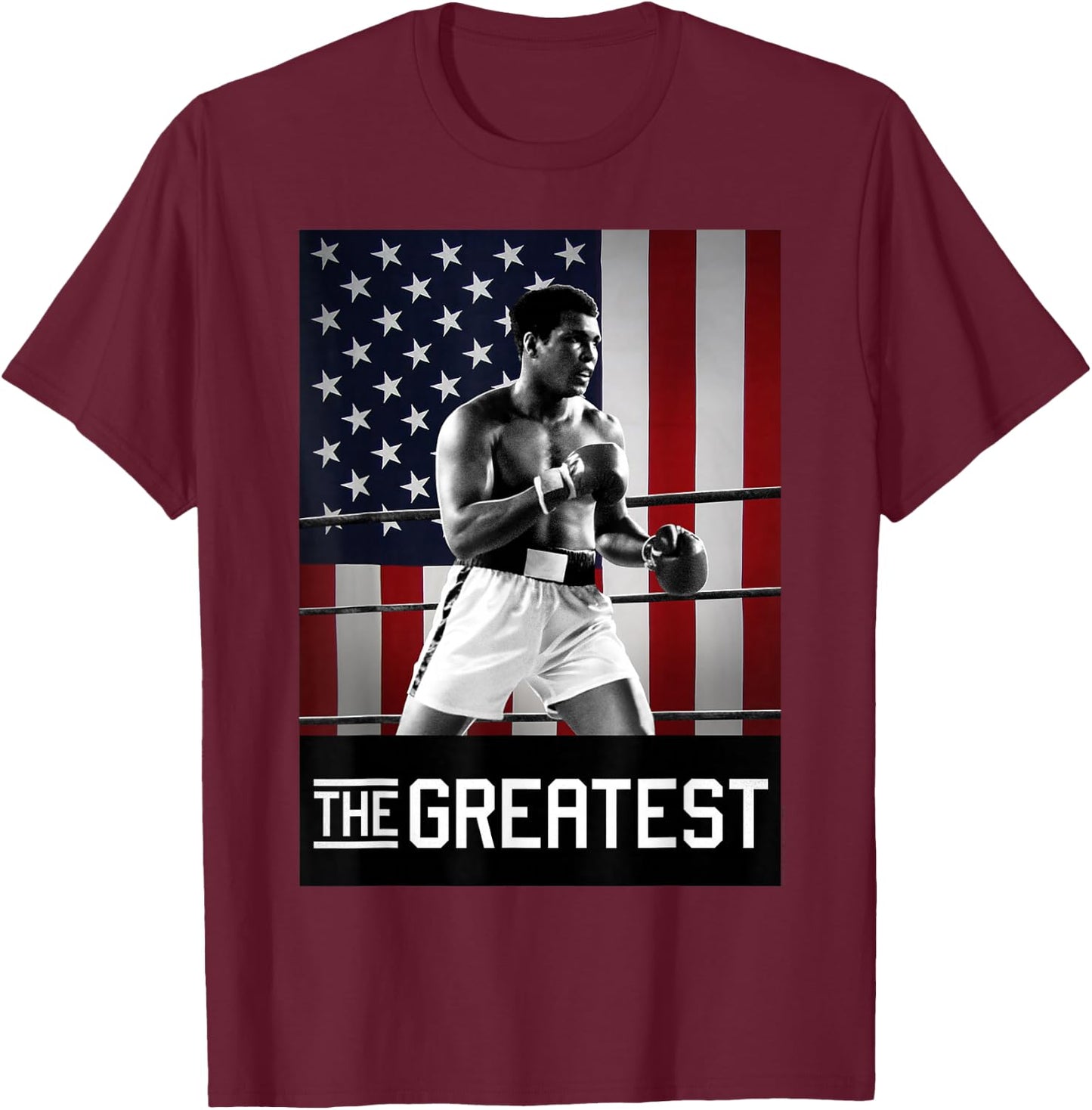 Muhammad Ali American Legend T-Shirt - T-Shirt | Maroon