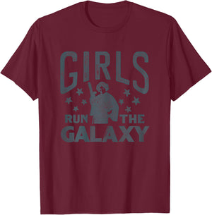 Star Wars Princess Leia Girls Run The Galaxy Disney+ T-Shirt - T-Shirt | Maroon