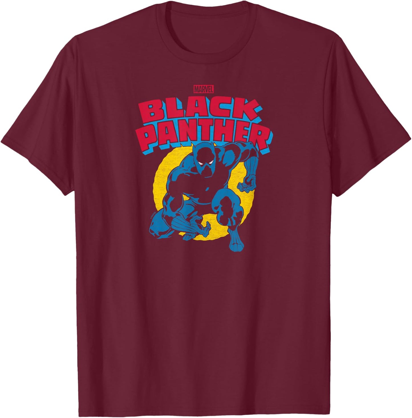 Black Panther - Crouch T-Shirt - T-Shirt | Maroon