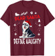 Cute Siberian Husky Dog Christmas Dear Santa Define Naughty Women Kids T-Shirt - T-Shirt | Maroon