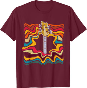 Bass Guitar T-Shirt - T-Shirt | Maroon