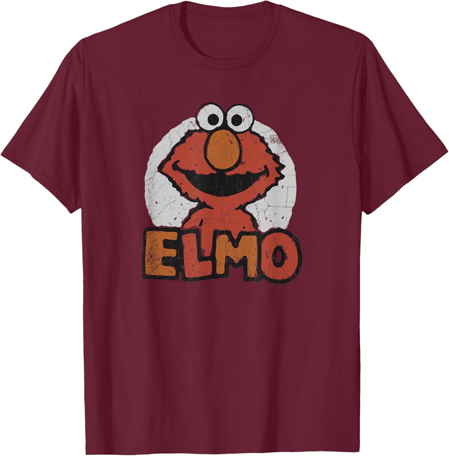 Sesame Street Elmo Name T-Shirt - T-Shirt | Maroon