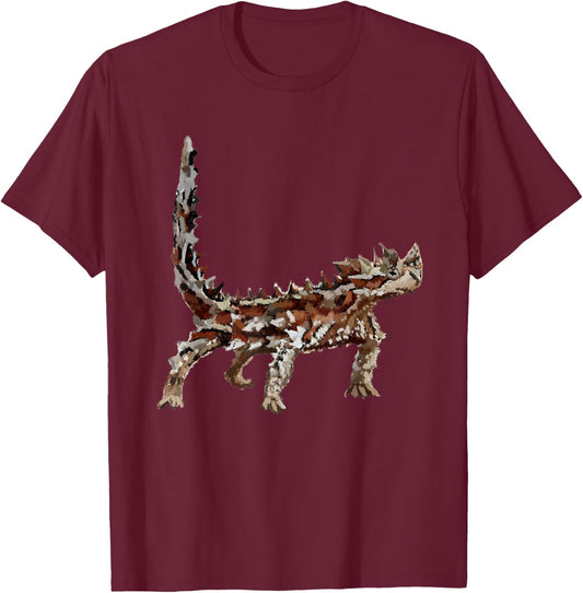 Thorny Dragon Mountain Devil Lizard Moloch T Shirt T-Shirt - T-Shirt | Maroon
