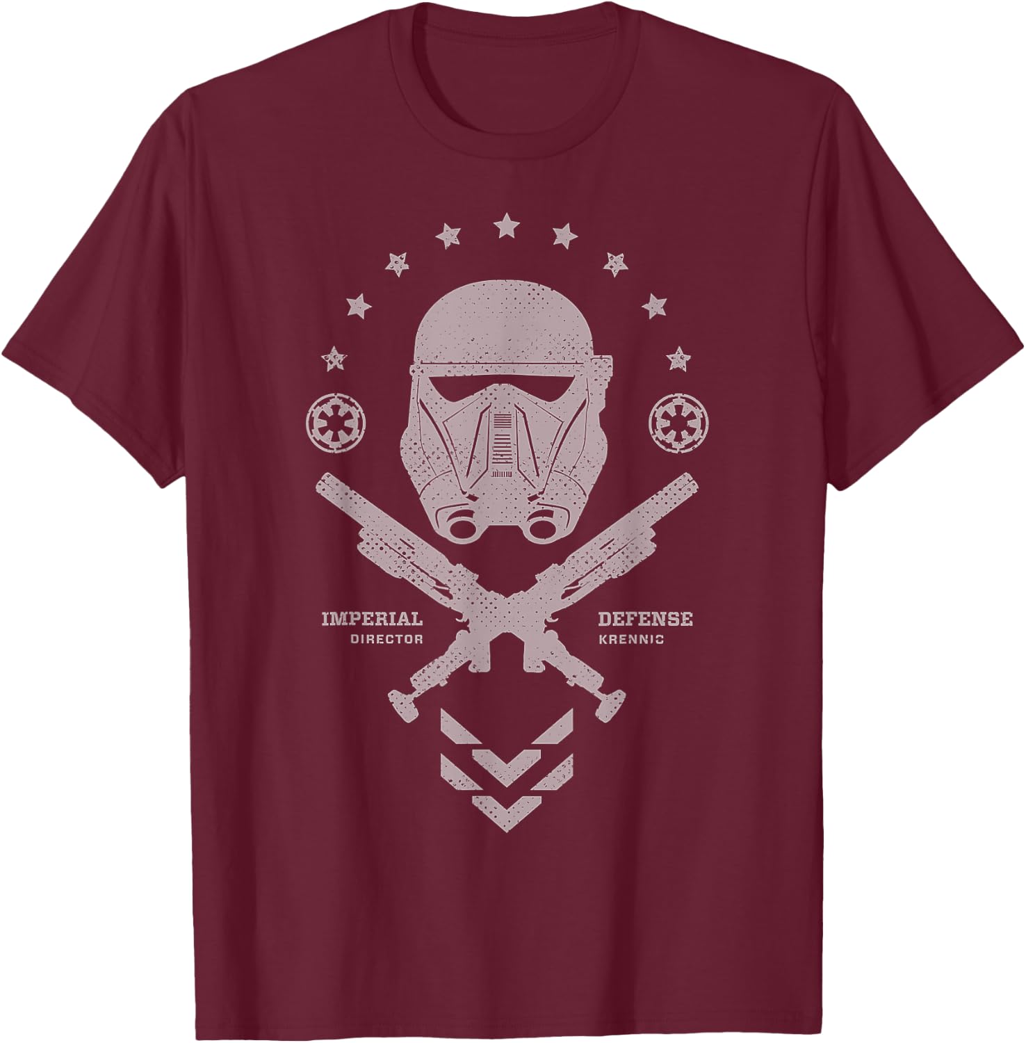 Star Wars Rogue One Death Trooper Imperial Defense T-Shirt - T-Shirt | Maroon