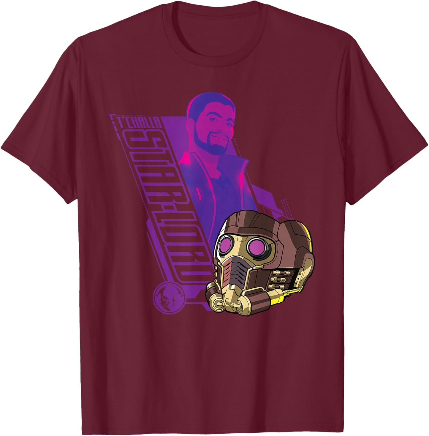 Marvel WHAT IF...? T'Challa Star-Lord T-Shirt - T-Shirt | Maroon
