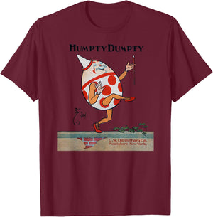 Vintage Humpty Dumpty -Classic Kids Book T-Shirt - T-Shirt | Maroon