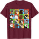 Birds of Prey with 16 Different Birdorable Raptors T-Shirt - T-Shirt | Maroon