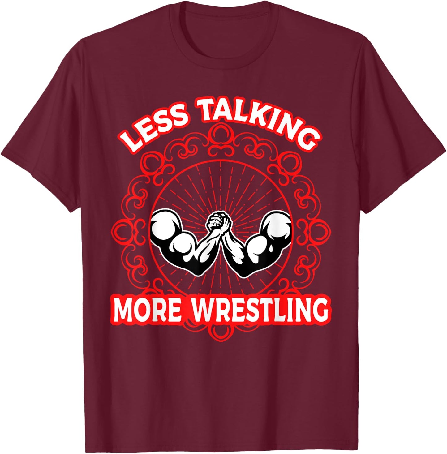 Larratt - Arm Wrestling Like Devon T-Shirt - T-Shirt | Maroon