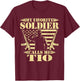 My Favorite Soldier Calls Me Tio Proud Military Uncle Gifts T-Shirt - T-Shirt | Maroon