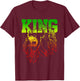 Lion Of Judah - King Reggae Music Rasta Shirt Gift T-Shirt - T-Shirt | Maroon