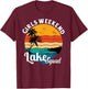 Girls Weekend Lake Squad Girls Trip Camping 2025 T-Shirt - T-Shirt | Maroon