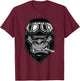 Biker Gorilla Motorcycle Silver Back Monkey Gift T-Shirt - T-Shirt | Maroon