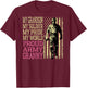 My Grandson My Soldier Hero Proud Army Granny - Grandma T-Shirt - T-Shirt | Maroon