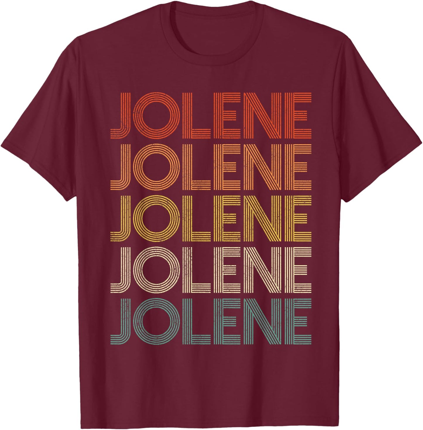 Jolene Vintage Retro T-Shirt - T-Shirt | Maroon