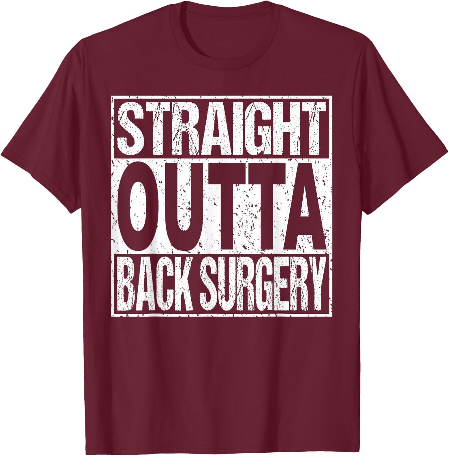 Back Surgery Lumbar Spinal Fusion Spine Recovery Gift T-Shirt - T-Shirt | Maroon