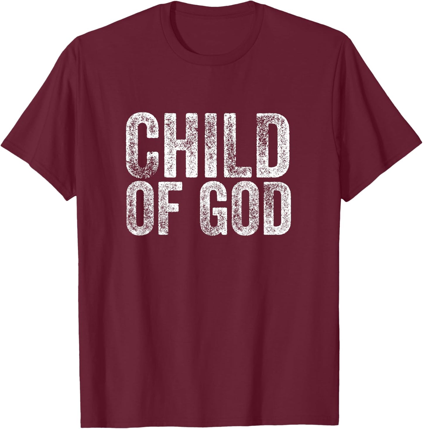 Child of God Christian, Kids, Youth, Women & T-Shirt - T-Shirt | Maroon
