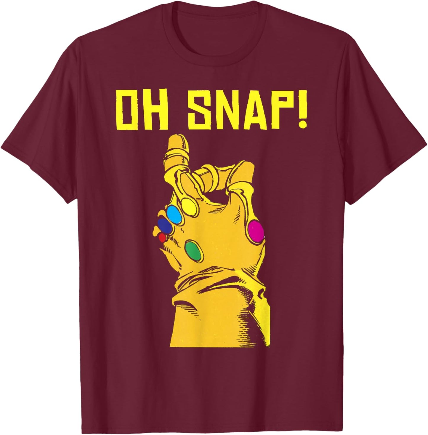 Marvel Thanos Infinity Gauntlet Oh Snap! Graphic T-Shirt - T-Shirt | Maroon