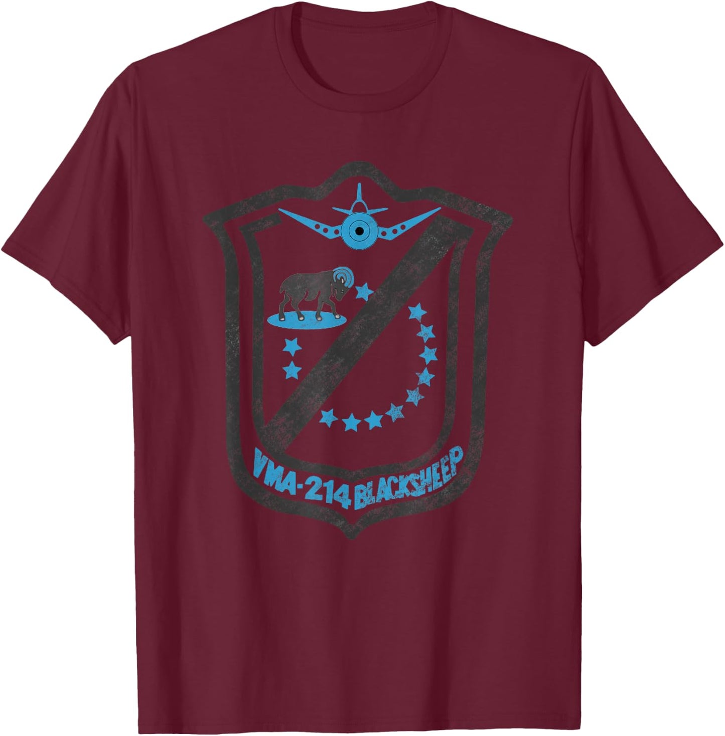 Black Sheep Squadron T-Shirt - T-Shirt | Maroon