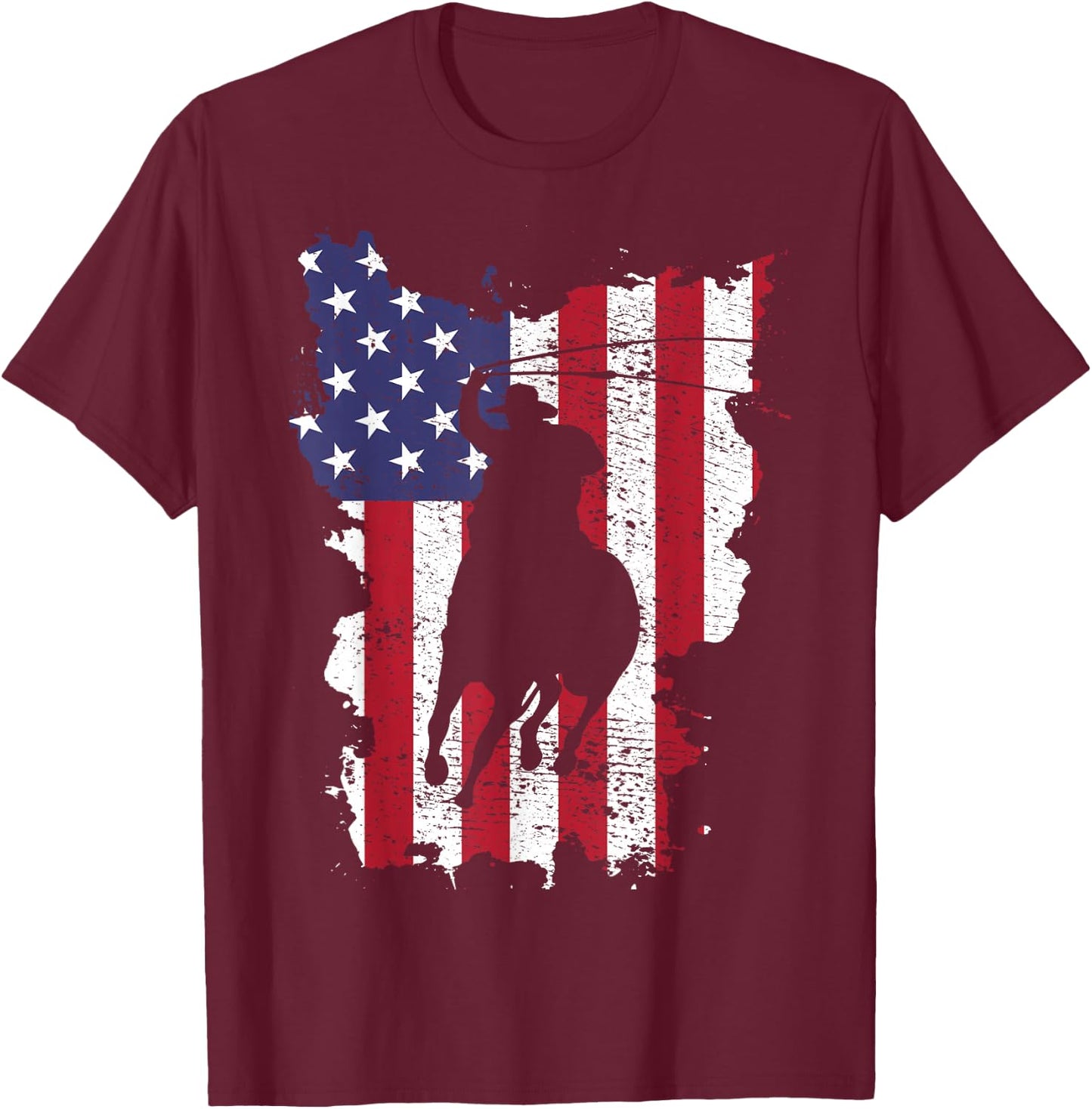 Cowboy Lasso T-Shirt - T-Shirt | Maroon