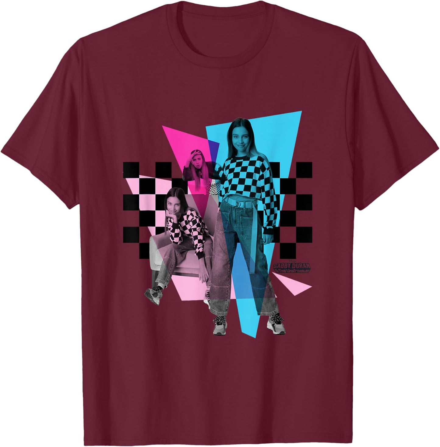 Disney Channel Gabby Duran & The Unsittables Trio T-Shirt - T-Shirt | Maroon
