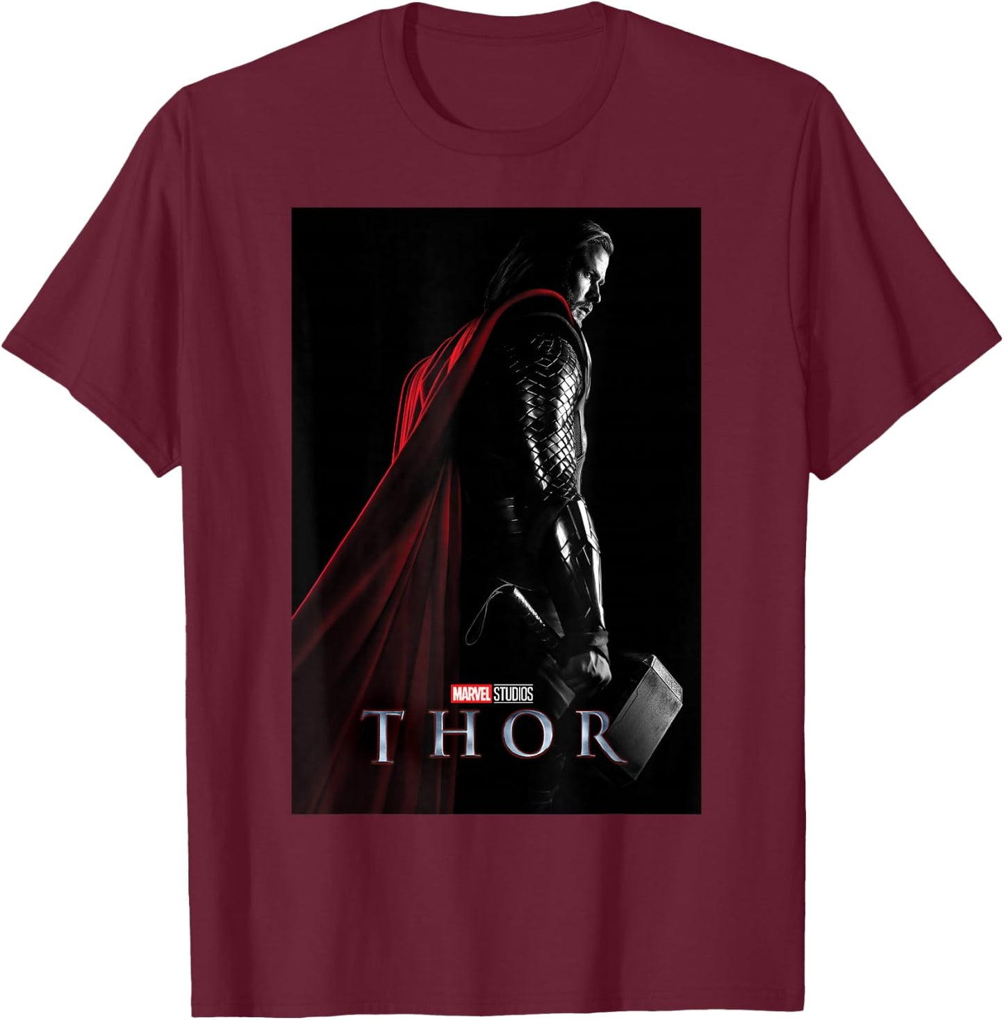 Marvel Studios Thor Movie Poster Graphic T-Shirt - T-Shirt | Maroon