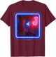 Twin Peaks One Eyed Jack's Classic Neon Bar Sign T-Shirt - T-Shirt | Maroon