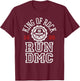 Run DMC Official King Of Rock 1985 T-Shirt - T-Shirt | Maroon