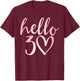 30th Birthday Hello Thirty Squad Gifts T Shirt T-Shirt - T-Shirt | Maroon