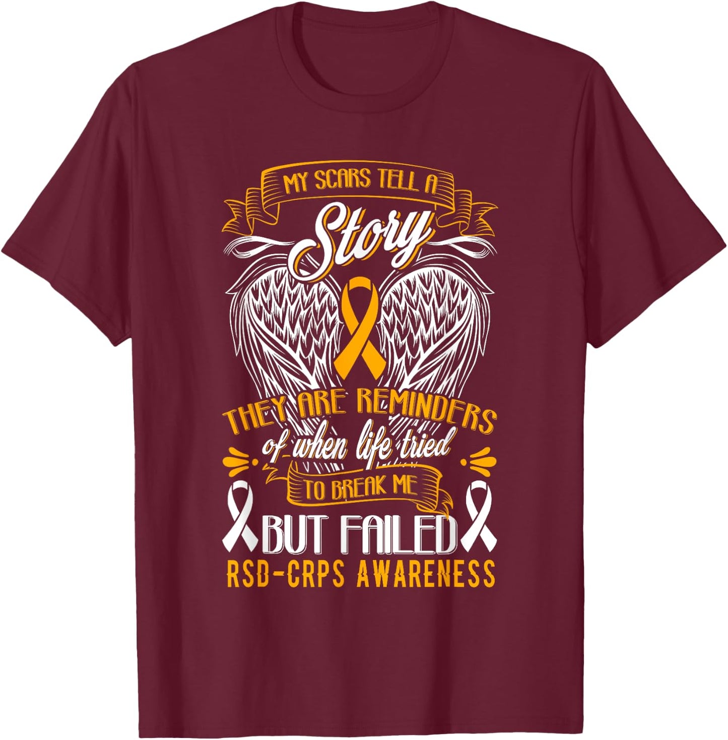 Rsd Crps Awareness Shirt T-Shirt - T-Shirt | Maroon