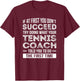 Tennis Coach Gift Funny Thank You Gift T-Shirt - T-Shirt | Maroon