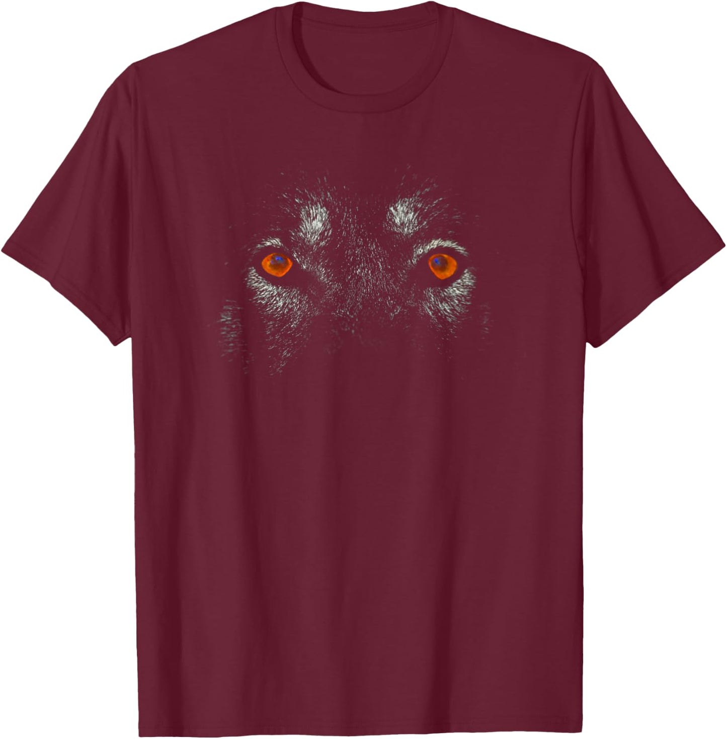 Eyes Of The Wolf | Gifts for Wolf lovers T-Shirt - T-Shirt | Maroon