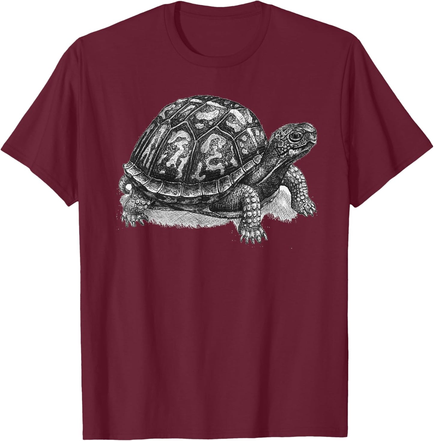 Box Turtle Shirt - Gift Turtle Lovers T-Shirt - T-Shirt | Maroon