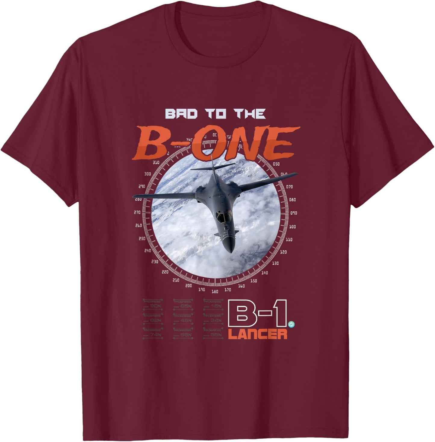 B-1 Lancer Air Force Bomber T shirt Gift T-Shirt - T-Shirt | Maroon